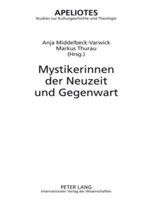cover image of Mystikerinnen der Neuzeit und Gegenwart
